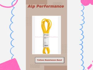 Alph Performance 5kg Long Yellow Resistance Band Tali Untuk Yoga Warna Kuning Tali Olahraga Fleksibel Dan Lentur