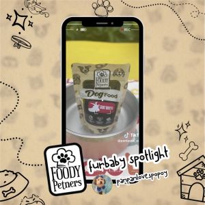 FOODY PETNERS - Goat Meat and/or Broth 130 grams (Cooked Wet DOG PUPPY Food)