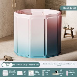 Bồn Tắm Ngâm Toàn Thân Gấp Được có Cách Nhiệt