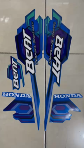 stiker striping honda beat karbu 2008 biru lis body standar berkualitas original