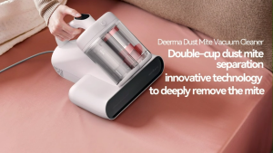 DEERMA CM980 Dual Cup Mite Remover 13Kpa Visualized UV Dust Mite Vacuum Cleaner