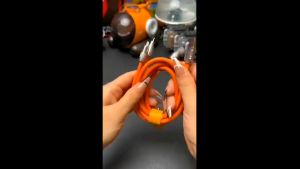 Kabel Data 3 IN 1 Android IOS Type-C Silikon / Merajut Fast Charging Super Charge for Micro Type-C IOS 1m