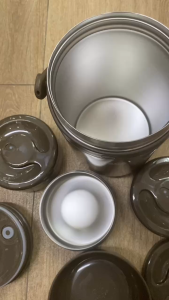 Camen Hộp Cơm giữ nhiệt 18 L(nâu) ngăn inox 304 Zebra 152440