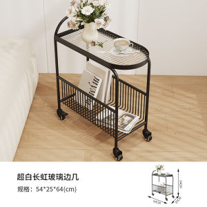 Living Room Sofa Side Table Creative High-Grade Storage Small Table Movable Small Apartment Light Luxury Glass Small Coffee Table