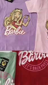 Atasan Kaos Anak Perempuan Barbie Usia 2-10th Oblong Cewek