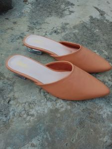 Sepatu sandal wanita ukuran 37-45 hak kaca//Sendal sepatu perempuan big size 37-45 heels kaca 3cm