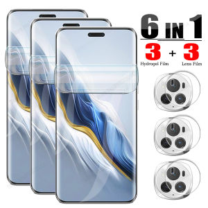 6 IN1 Hydrogel Film For Honor Magic 6 Pro Lens Screen Protector For Honor 90 200 70 100 50 Magic 5 4 7 Pro Lite HD Soft Gel Film