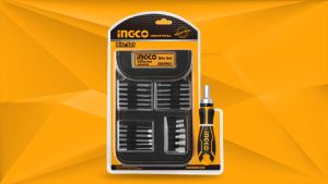 Bộ tua vít 26 chi tiết INGCO HKSDB0268 vặn siết 2 chiều tự động chất liệu thép cr-v không gỉ có nam châm