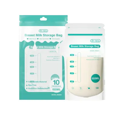 Dr. Isla MSB05 Breast Milk Storage Bags 10PCS Zip Lock Version 150mL 360 Irradiation Beverage Storage Bag
