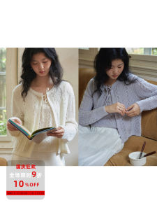 Nice People 2024AW สีน้ำตาลอ่อน Alpaca และ Mouton Hollow Out ถัก เสื้อกั๊ก ชุดพร้อมตะขอดอกไม้ ดีไซน์ และเข็มขัดสําหรับผู้หญิง