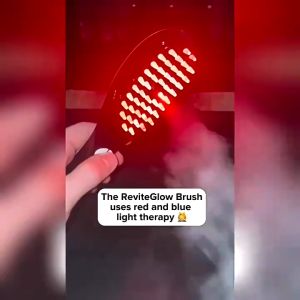 Scalp Head Massager Red Light Therapy Heating Massage Comb EMS High Frequency Vibration Hair Growth Scalp Massager Brush
