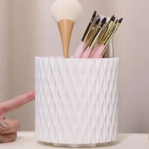 Ly đựng cọ đựng dũa kềm kéo dụng cụ nail xoay được 360 độ  nhiều ngăn tiện dụng