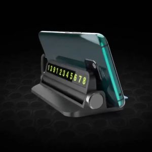 🍁𝐅𝐑𝐄𝐄𝐒𝐇𝐈𝐏🍁 Thẻ Đỗ Xe Hiển Thị Số Điện Thoại Trên Ô Tô - Bảng Ghi Số Điện Thoại Trên Ô Tô - Có Giá Đỡ Điện Thoại