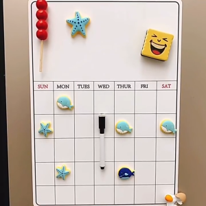 Fridge Planner Magnetic Message Board Monthly Planner Magnetic Board Magnetic Fridge Whiteboard Papan Putih Magnet