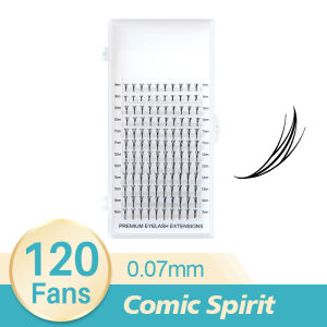 SONG LASHES New Premade Fans lases Comic Spire Lashes Comic Wings lashes Eyelash Extensions  For make up  Cluster lashes