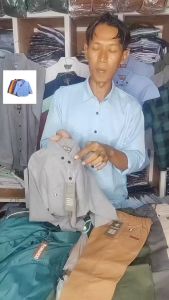 Kemeja Anak Laki-Laki Lengan Panjang Usia 2-9 Tahun