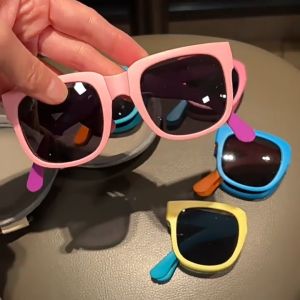 Kacamata Anak Model Lipat Dua Warna Praktis Fashion