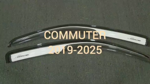 กันสาด กันลม คิ้ว 2ชิ้น ขาว ตาขาย ทรง TRD รถตู้ หน้ายาว TOYOTA COMMUTER 2019 2020 2021 2022 2023 2024 2025 ใส่ร่วมกันได้ A