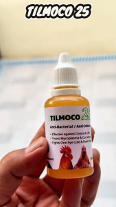 [TOP QUALITY] TILMOCO 35ML Poultry Medicine for Coryza CRD Cough Colds & Respiratory Infection Support