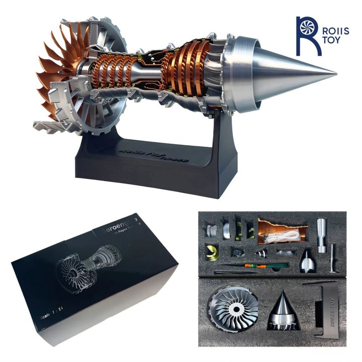 Toy Model Jet Engine Assembled Aircraft Engine Model Toy Turbojet Model Children's Birthday ...