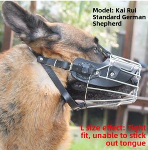Anti-Bite Anti-Cry Iron Dog Mouth Cover Mask Medium Large Small Dog Mouth Mask Alaskan Malamute German Shepherd Golden Retriever