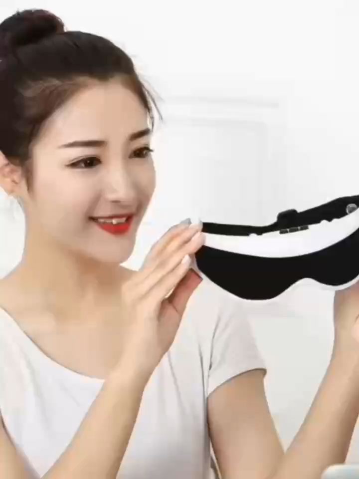 Massager Magnetic Fatigue Dark Circle Sleep Aid Therapy Vibration Acupressure Stress Relief USB Glasses Home Car Office