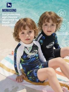 Momasong | Boys One-Piece Long-Sleeved Swimwear