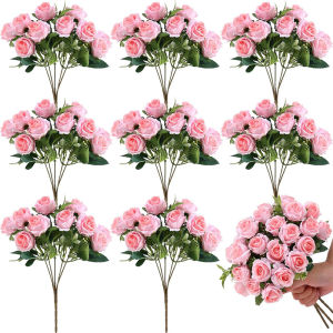 Hoa Hồng Tơ Nhân Tạo Hoa Cho Trang Trí Nhà Bàn Tiệc Cưới Cô Dâu DIY Bình Hoa Sắp Xếp Hoa Giả