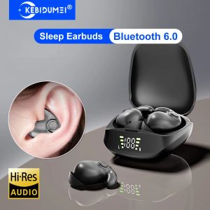 Kebidumei | KEBIDUMEI Bluetooth 6.0 Sleep Earbuds Wireless Earphones LED Display HiFi Stereo Noise Reduction In-ear Headphones for iPhone