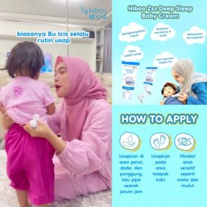 Hiboo Zzz Deep Sleep Baby Cream 7x Essential Tidur & Kolik - Calming Baby Cream | Skincare Bayi Bpom