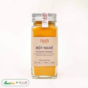 Bột nghệ Noom với 100% nghệ sấy khô có vị thơm đằm đặc trưng | Bột gia vị thảo dược