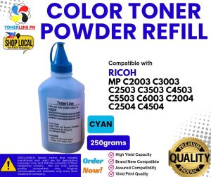 Toner Chip and Toner Powder CMYK for Use and Compatible with Ricoh MPC3504 2504 2011 2503 3003 4505 2503 6003 2003