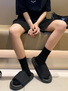 UINXX Japanese Style Thick Needle Solid Color Mid-Calf Sweater Socks Trendy INS Sports Streetwear Woolen Yarn Couple Socks