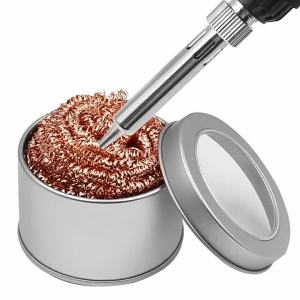 Electric Soldering Iron Stand with Sponge Cleaning Pads Universal High-Temperature Resistant Soldering Holder