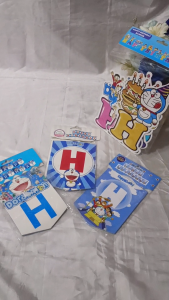 Banner Bunting Flag Tulisan Happy Birthday Anak Laki Perempuan Karakter Doraemon