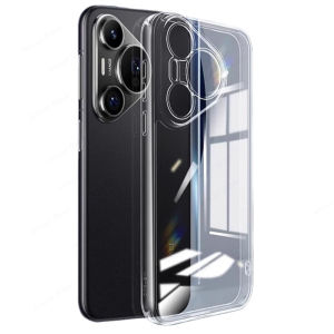 Ultra Slim Transparent Phone Case for Huawei Pura 80 70 Ultra P60 P50 P40 P30 Pro Soft Clear TPU Cover for Huawei P30 Lite Funda