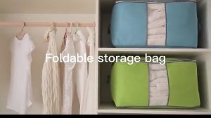 Tempat Penyimpanan Bed Cover [Premium Quality] Bamboo Storage Box Organizer Bag Kotak Penyimpanan Baju Selimut Dan Sprey Jumbo Serbaguna (BAYAR DITEMPAT/COD)