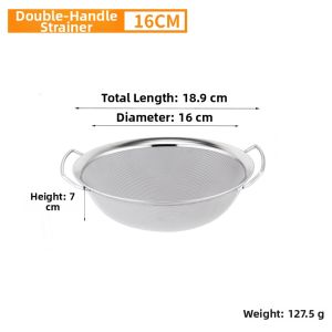 Stainless Steel Drain Basket Rice Washing Tool Sesame Washing Vegetable Cleaning Sieve Home Water Filtering Sink Vegetable Washing Basin