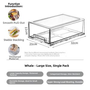 Drawer Style Transparent Fresh Keeping Storage Box