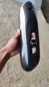 Black Carbon Cover / Tutup Knalpot Scoopy ESP 2018