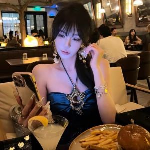 Pure Desire Name Lady Style Vest Silk Smooth Loose Heavy Diamond Straight Tube Slimming Base Layer Sleeveless Top