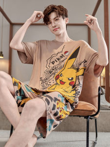 ANZHAOQI | Summer Short Sleeve Thin Boys Pajama Set