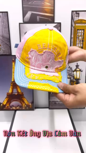 Nón Kết Nam Nữ Thêu Địa Cao Cấp From Chuẩn Lòng Sâu.(Màu Hồng).