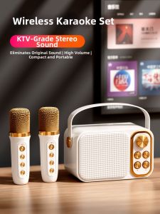 DAOUBO | Wireless Bluetooth KTV Karaoke Mic & Speaker for Home and Kids