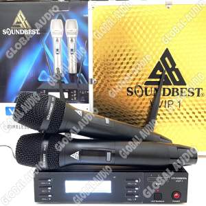 Mic Wireless Soundbest VVIP - 1 Hitam Original Free Koper 2bh Microphone Wireless Soundbest Vvip1 Black ( Bisa COD )