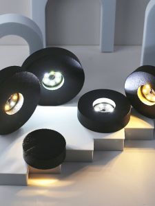 Colorful LED round Black Solid Wood Crystal Ball Led Coaster Base DIY Small Night Lamp USB Plug-in with Switch