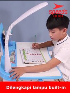 SPEEDS Set Meja Belajar Anak Kursi 70cm Set Lengkap Multifungsi Karakter Table Board Tulis Menggambar