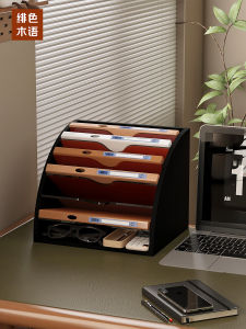 ตู้เก็บเอกสารแบบพู่กัน Acrylic ชั้นวางของสำนักงาน ชั้นวางเอกสาร กลวง หน้าจอ เก็บของ จัดระเบียบ ชั้นวางเอกสาร ชั้นวางเอกสาร