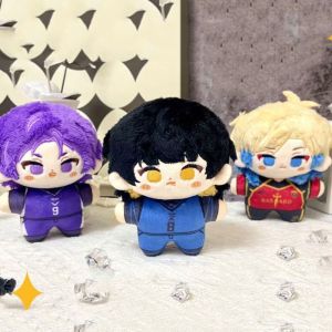 XUECHUANGYING Yoichi Chigiri BLUE LOCK Plush Keychain Bachira Meguru Chigiri Hyoma Plush Cotton Doll Pendant Stuffed Keyring Soft BLUE LOCK Cotton Doll Keyring Kids Gift
