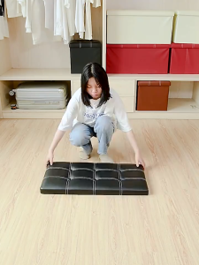 2-in-1 PU Leather Folding Bench | Large Shoe Rack Ottoman Stool (76x38x38cm) | Waterproof Storage Seat & Kerusi Simpan Kasut